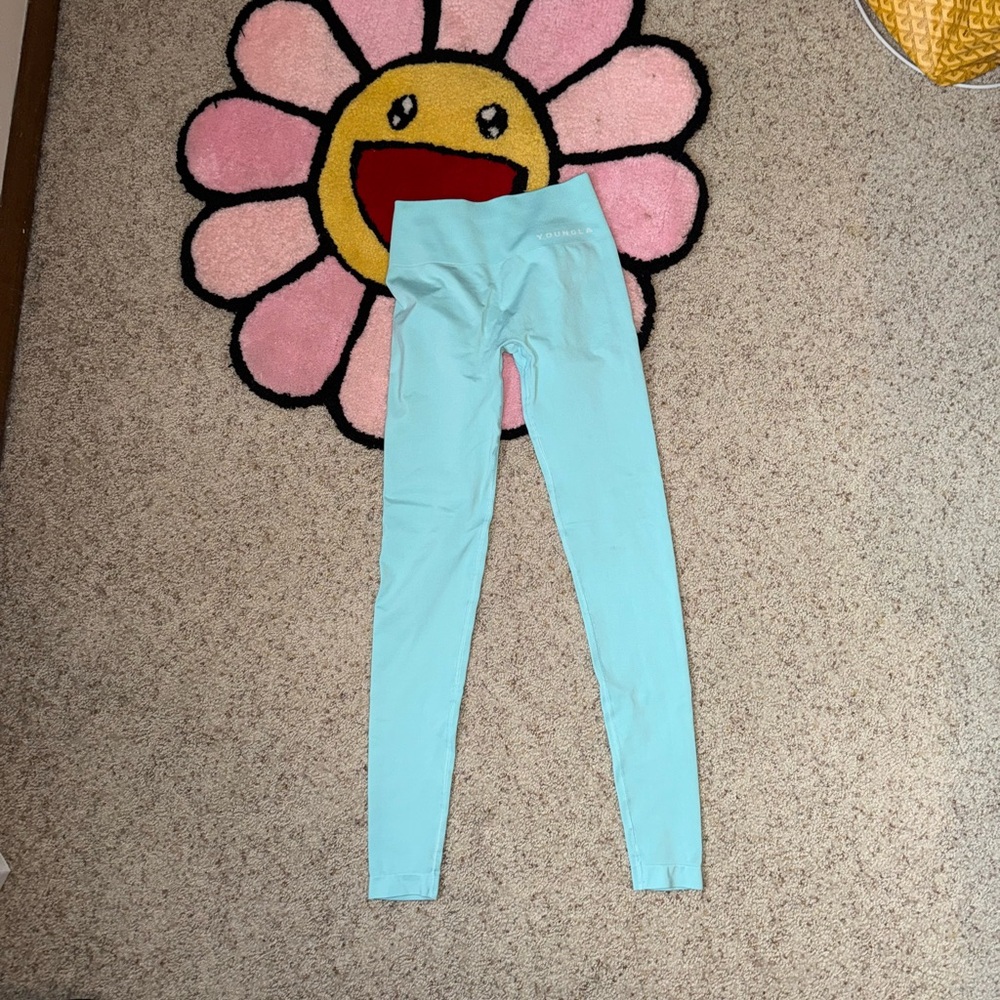 YoungLA Blue Leggings Athletic Wear